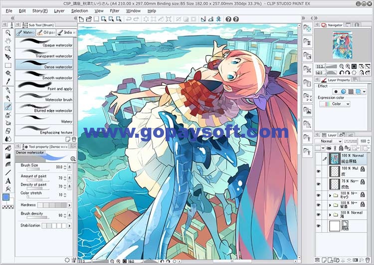 Clip Studio Paint Ex 1 9 1 破解版 Gopaysoft 与您共同关注最新软件资讯